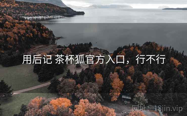 用后记 茶杯狐官方入口,行不行 用后记 茶杯狐官方入口,行不行
