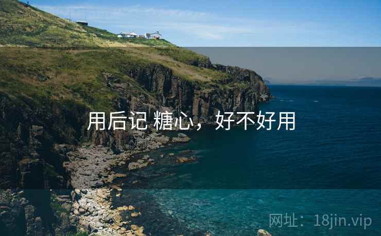 用后记 糖心，好不好用
